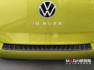 Volkswagen ID. Buzz Rear Bumper Sill Cover - Stainless Steel - Dark Brushed Finish
